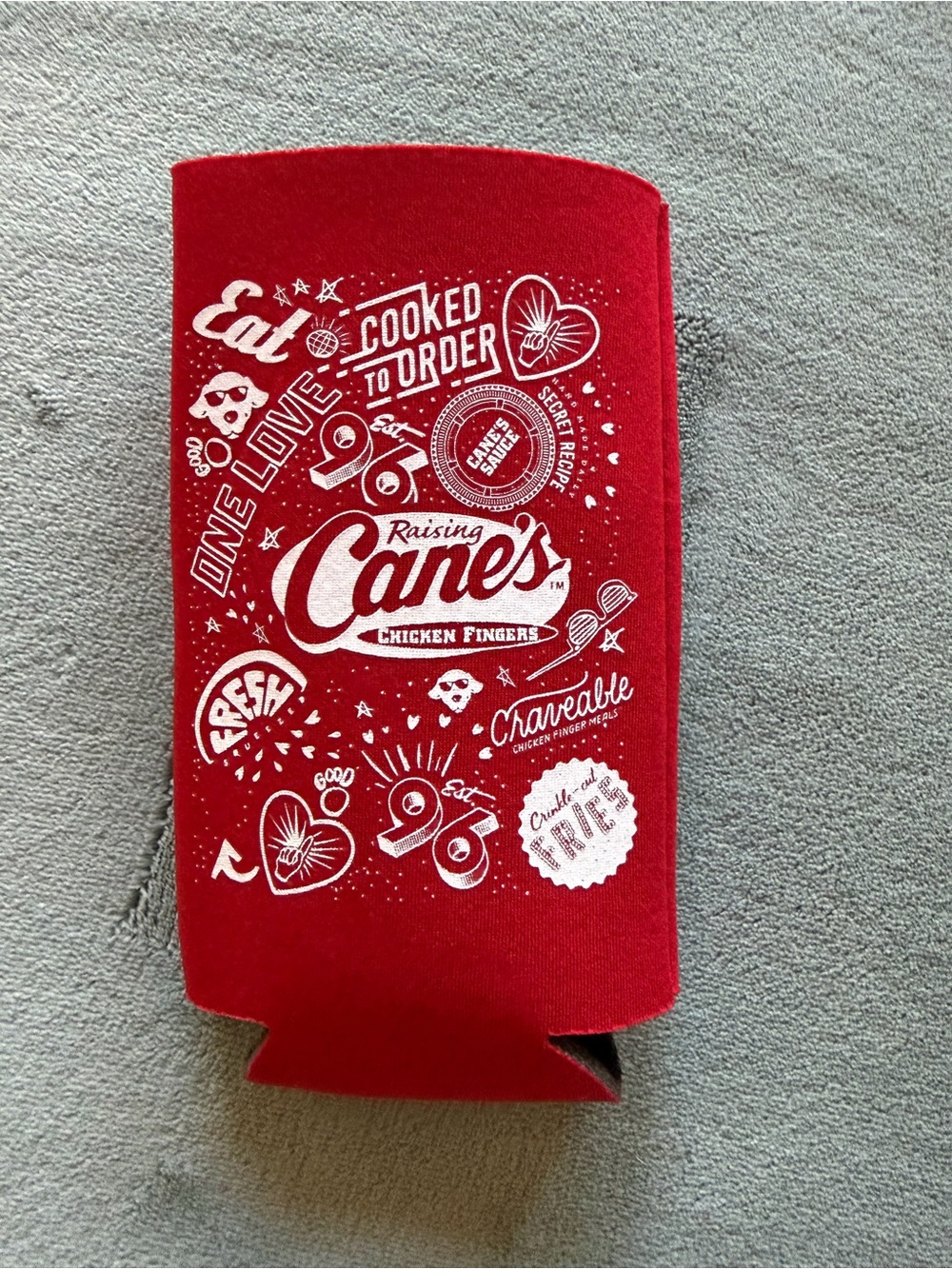 Raising Cane’s koozie